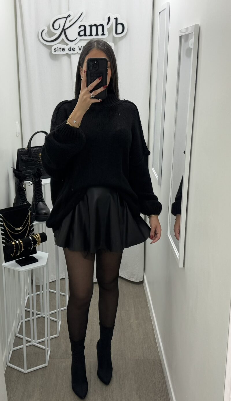 Pull Noir Doux