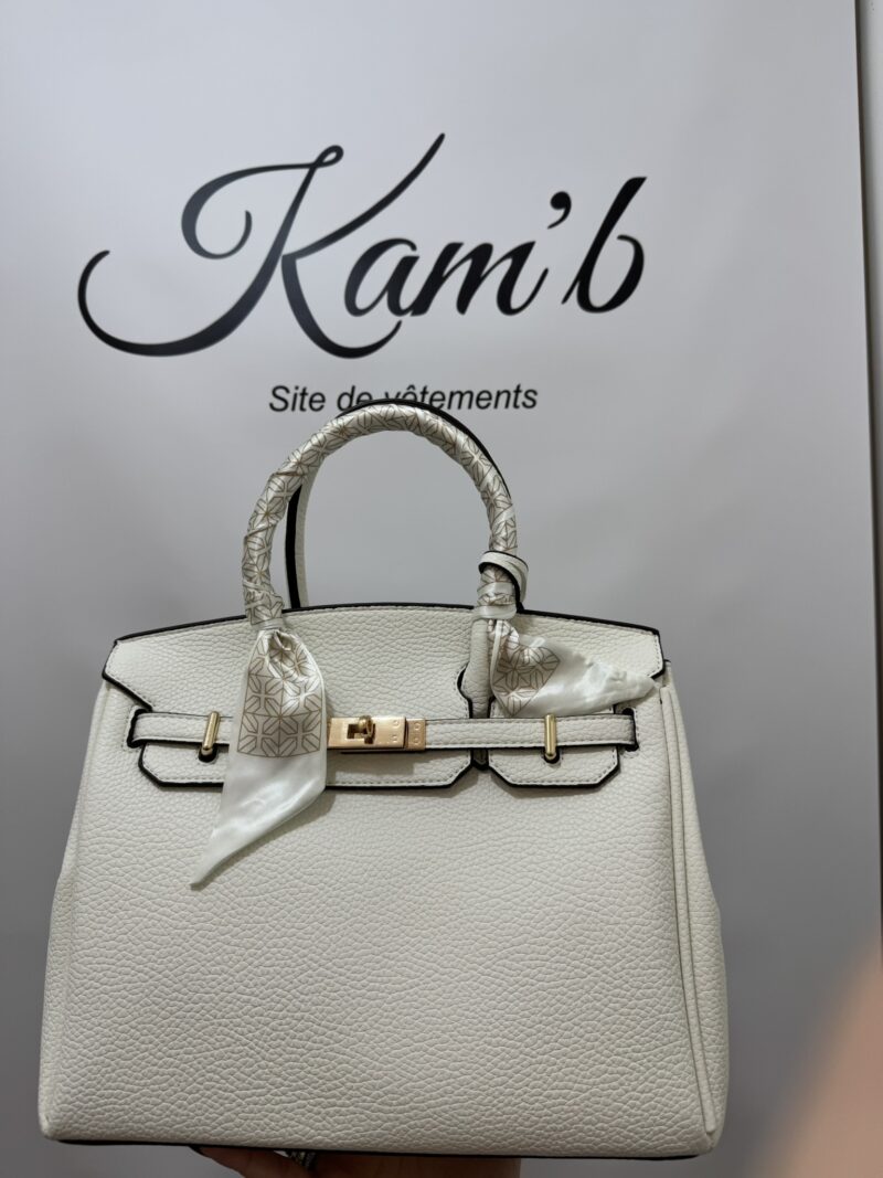 Sac A Main Style Birkin Blanc